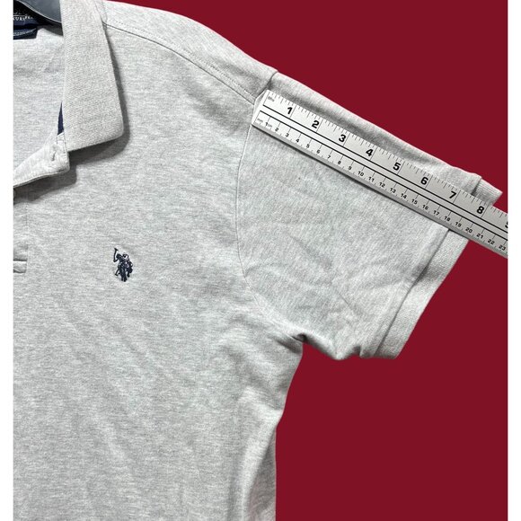 U.S Polo ASSN - Men's Short Sleeve T-Shirt - Grey - Large - Picture 8 of 14